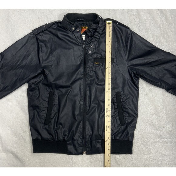 Vintage 90's Niagara Black Softshell Bomber Jacket Men's Size Medium - Picture 6 of 8